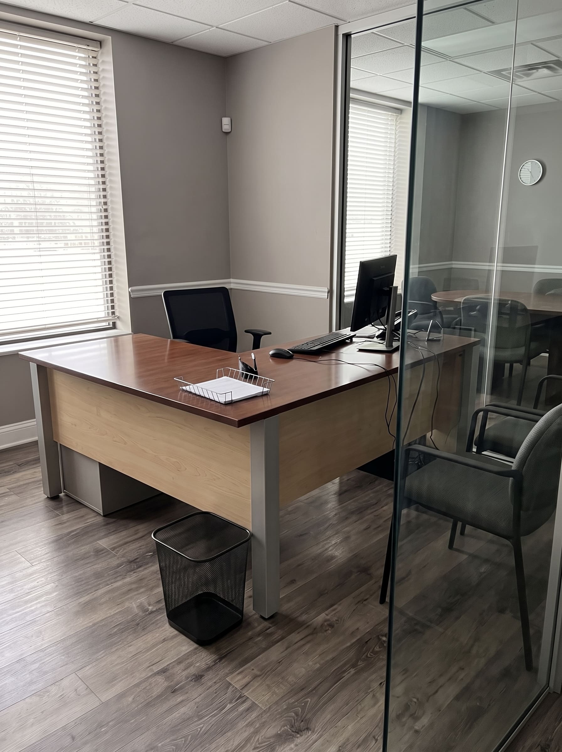 Office suite after cleaning